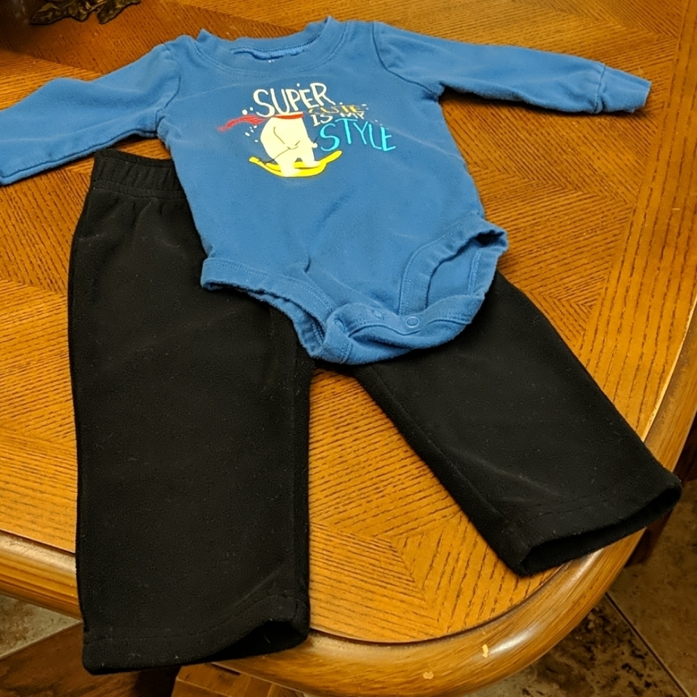 Carter's Shirt and Fleece Pants HP🎆🎉